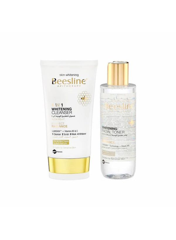 بيزلين غسول لتفيتح الوجه4*1 +تونر مفتح للوجه