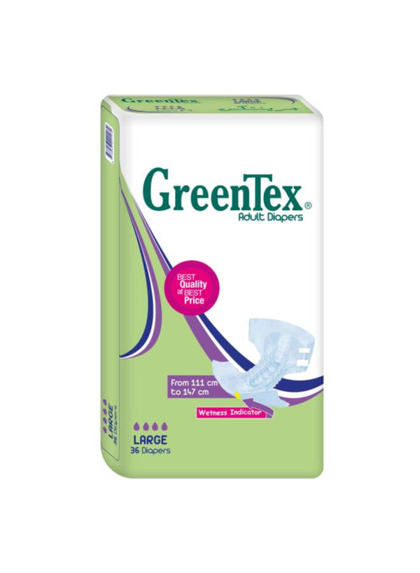 حفاضات كبار السن 36 قطعة جرين تكس L