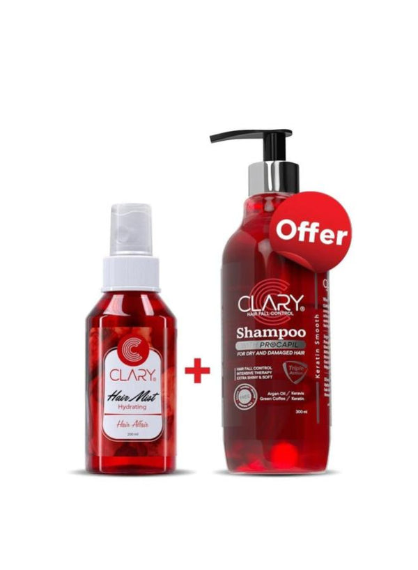 Clary Shampoo 300Ml+Hair Mist 200Ml