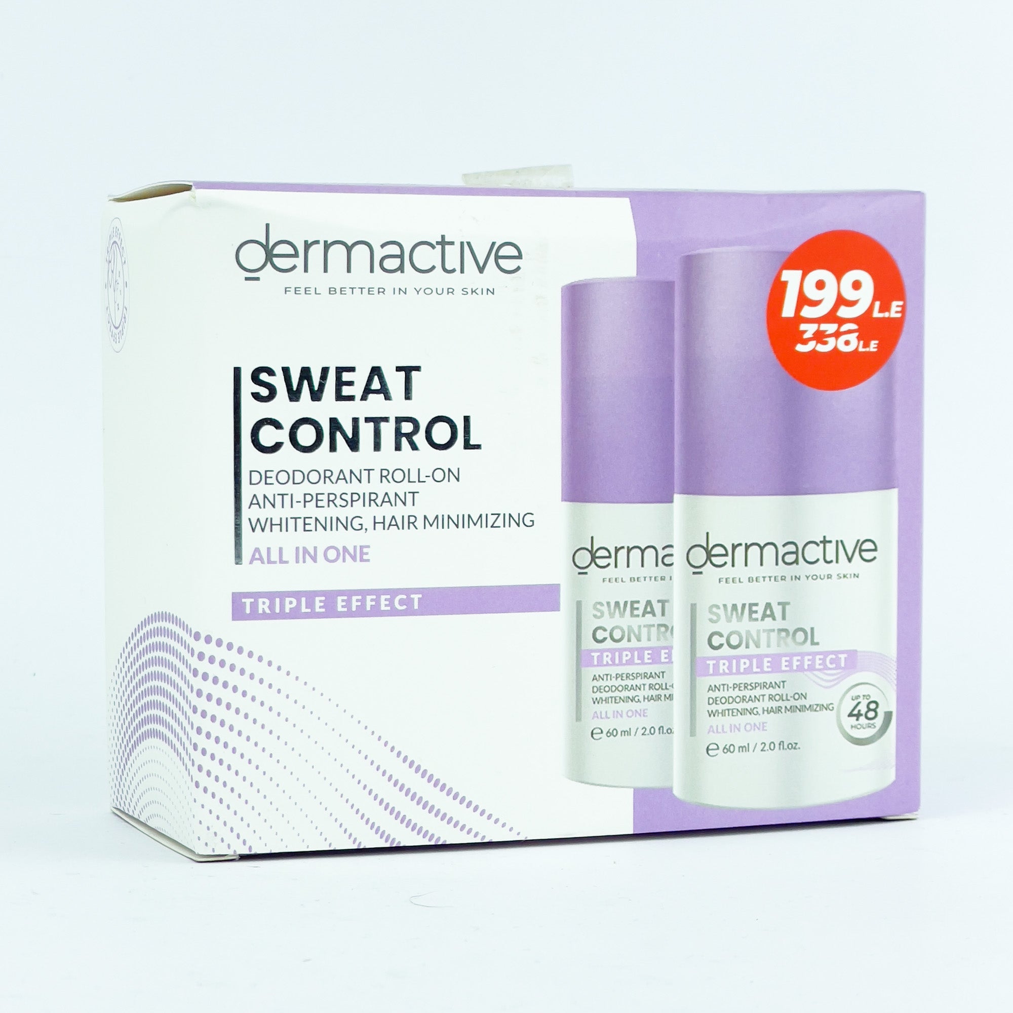 Dermactiv Sweat Control Triple Effect Roll 1+1 On 60Ml
