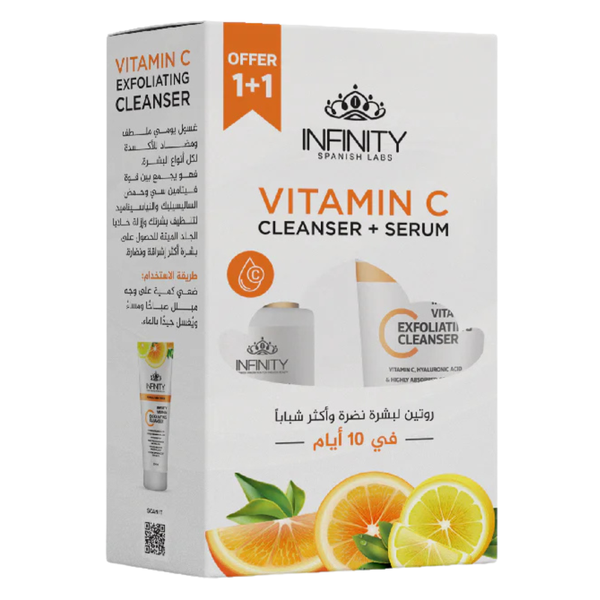 Infinity Vitamin C Exfol Cleanser 100Ml+Vitamin C Serum
