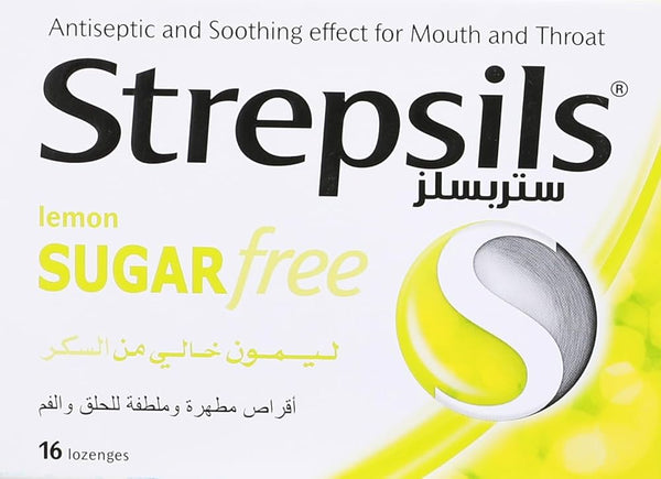 Strepsils Lemon Sugar Free 16 Lozen