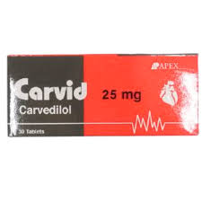 CARVID 25MG 30T 3شريط