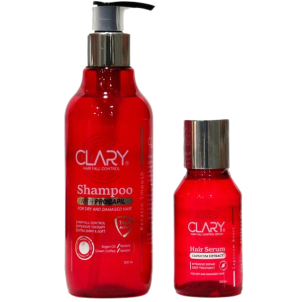 Clary Shampoo 300 Ml+Hair Serum 100 Ml