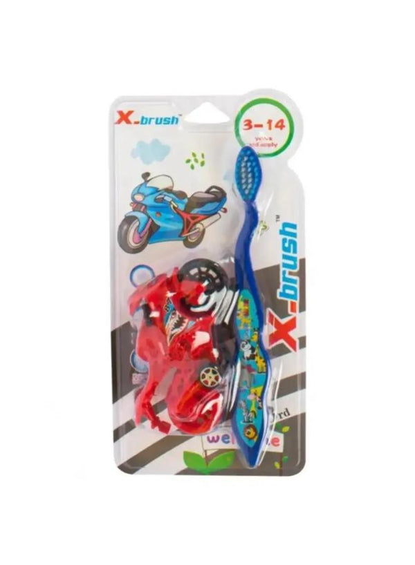 فرشه اسنان اطفال + موتوسيكل