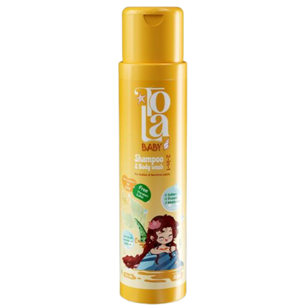تولا شامبو وشاور اطفال 250مل اصفر