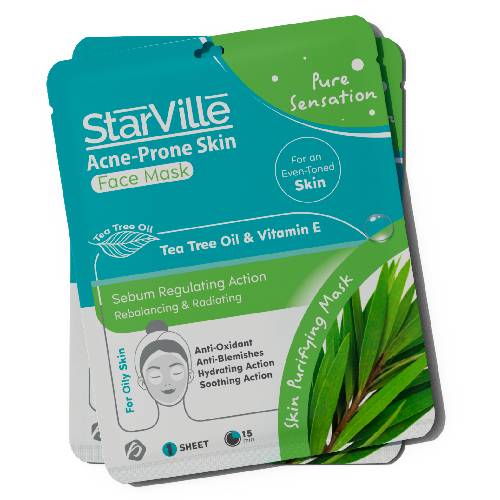 Starville Acni Prone Skin Face Mask Tea Tree