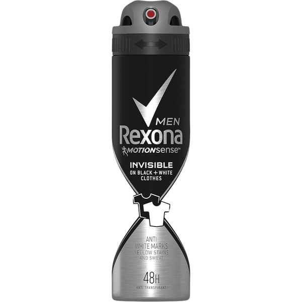 ريكسونا اسبراى رجالي انفزيبل ابيض واسود عرض