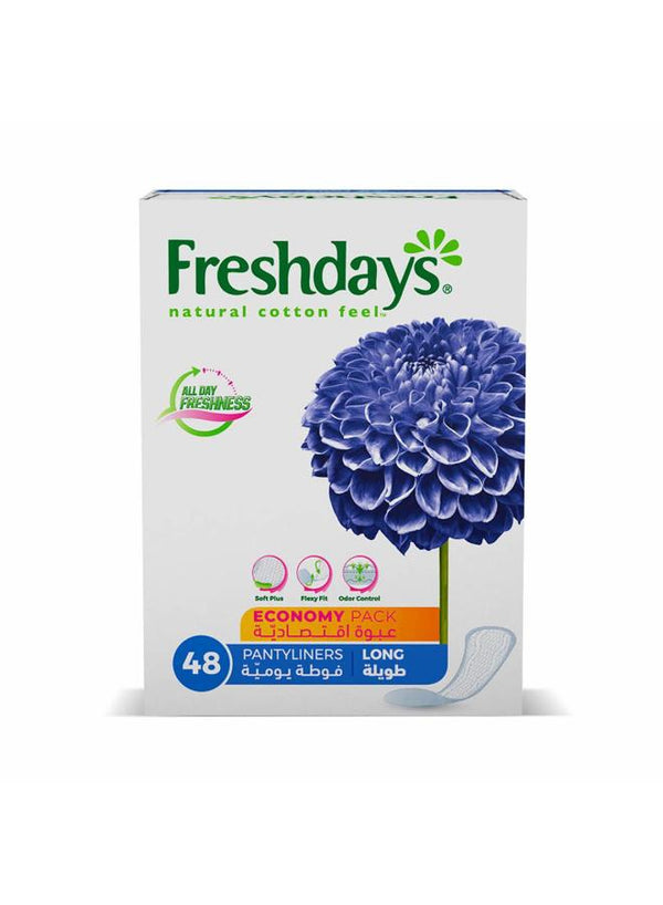 فريش دايز فوط يومية طويل ازرق 48قطعة