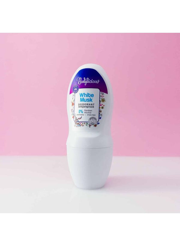 بادى لاشز رول اون 50 مل تفتيح مسك ابيض