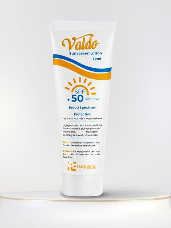 VALDO SUNSCREEN 50SPF 50ML LOTION