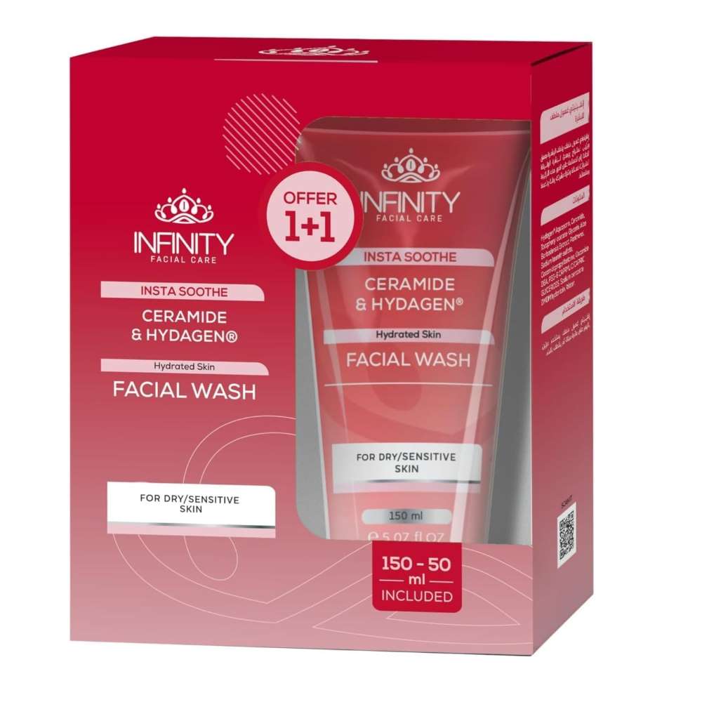Infinity Facial Care Insta Soothe Facial Wash 150Ml+50Ml