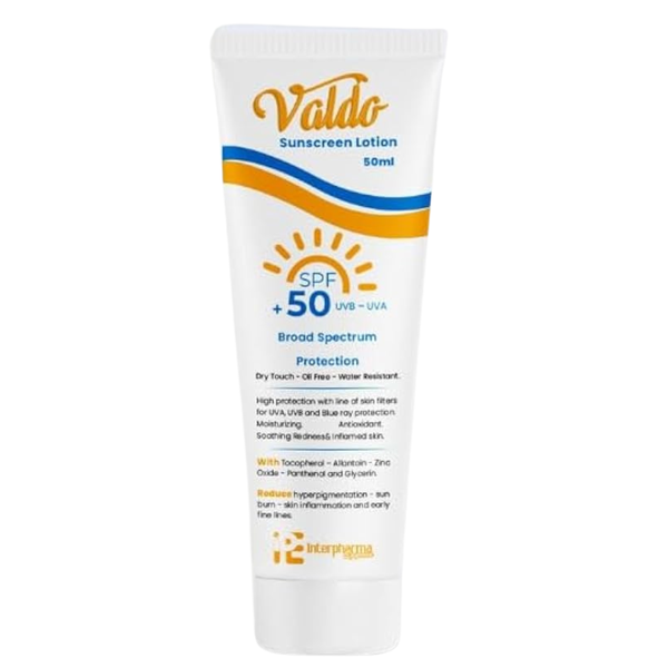 Valdo Sunscreen 50Spf 50Ml Lotion