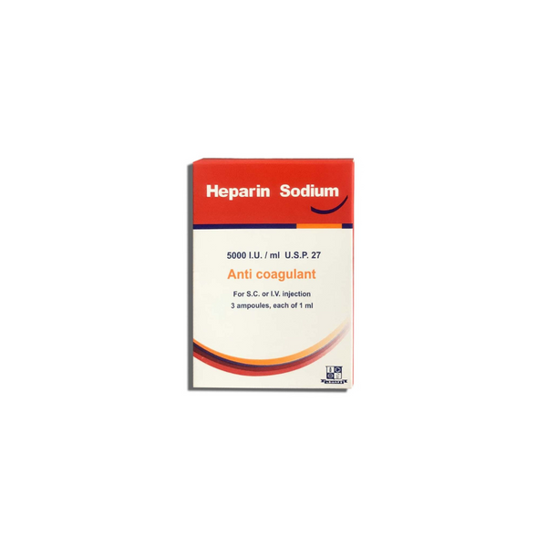 Heparin Sodium 5000Iu 3Amp النيل
