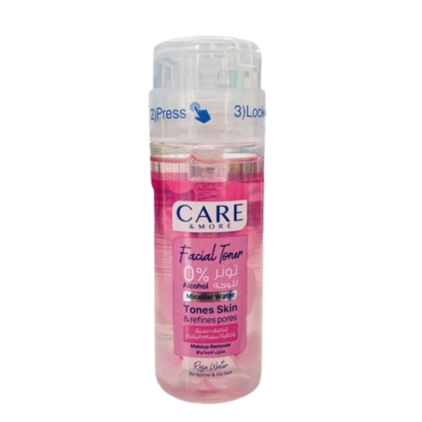 كير اند مور تونر وجه بماء الورد