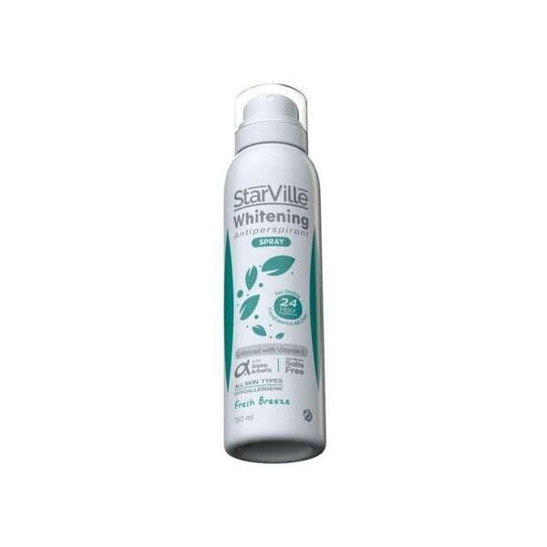 Starville Whitening Antiperspirant Spray Fresh Breez 150Ml