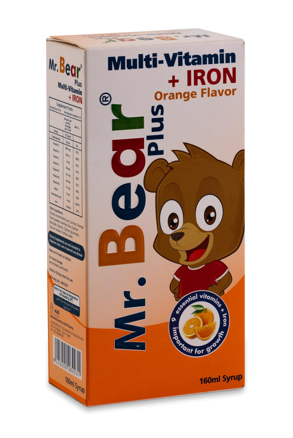Mr Bear Plus 160Ml Syp بالبرتقال
