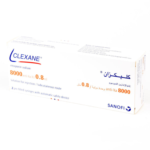Clexane 80Mg 2Syringثلاجه