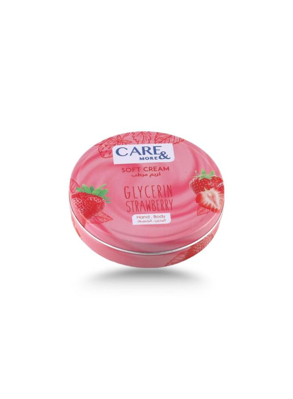 كير اند مور كريم مرطب جلسرين و فراولة 125جم