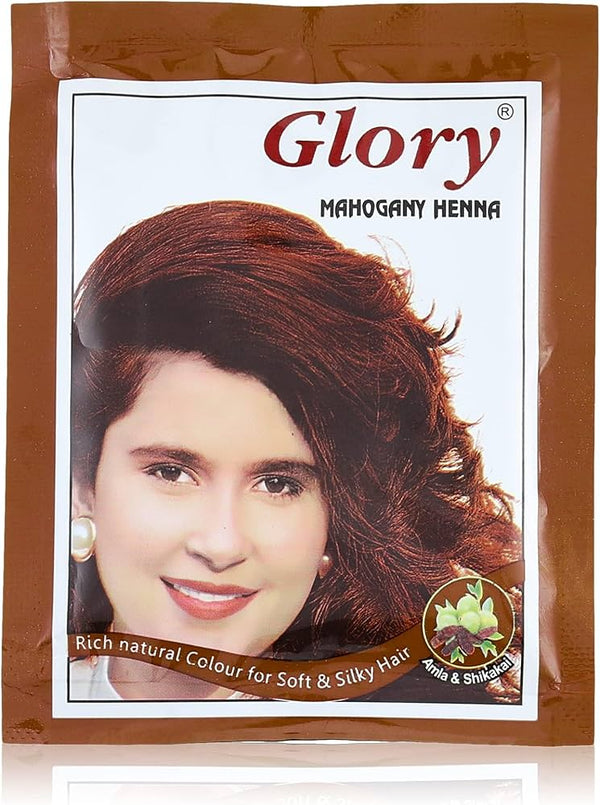 جلوري ماهوجني احمر