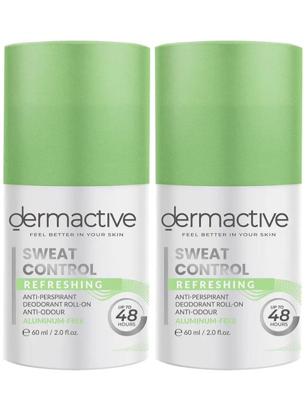 Dermactiv Sweat Control Refreshing Aluminum Free Roll 1+1 On 60Ml