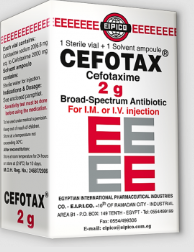 CEFOTAX 2G IM. IV VIAL