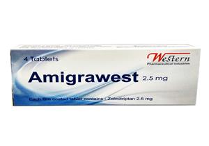 AMIGRAWEST 2.5MG 4TAB