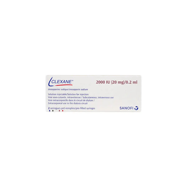Clexane 20Mg 2Syringثلاجه