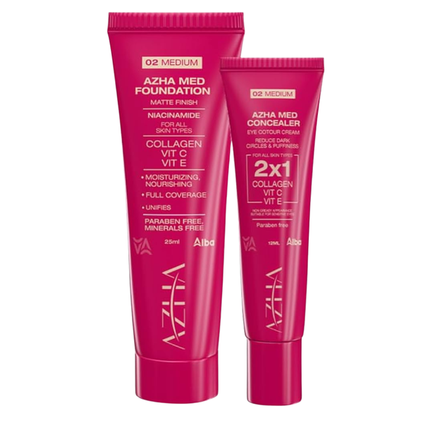 ازهى فاونديشين 02 25مل +كونسيلر 02 12م