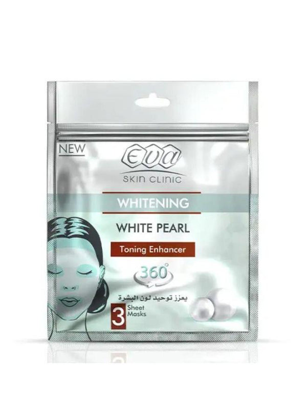 ايفا قناع اللؤلؤ الابيض 3شيت/ 1ق