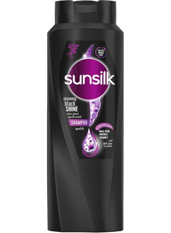 صنسيلك شامبو 600مل اسود
