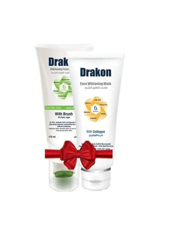 دراكون تفتيح يومي غسول+ماسك