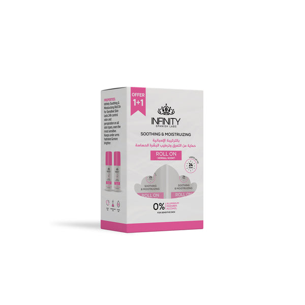 Infinity Whitening Roll On Herbal Rose 80Ml 1+1مؤقت