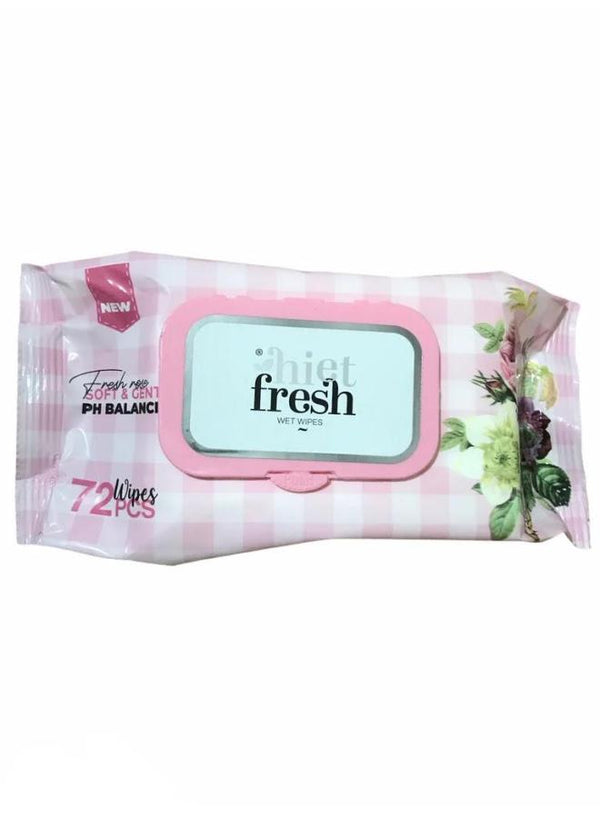 هايت فريش مناديل مبلله 72 منديل ورد