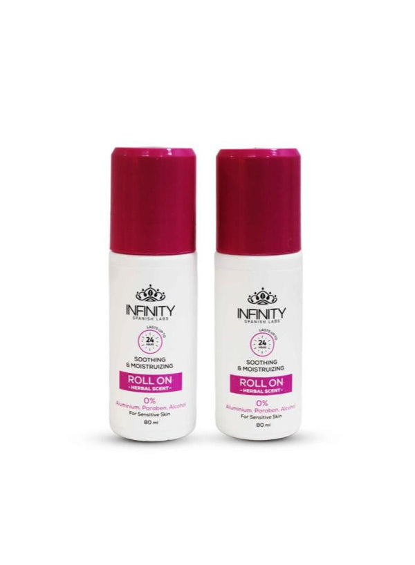 Infinity Whitening Roll On Herbal Rose 80Ml 1+1