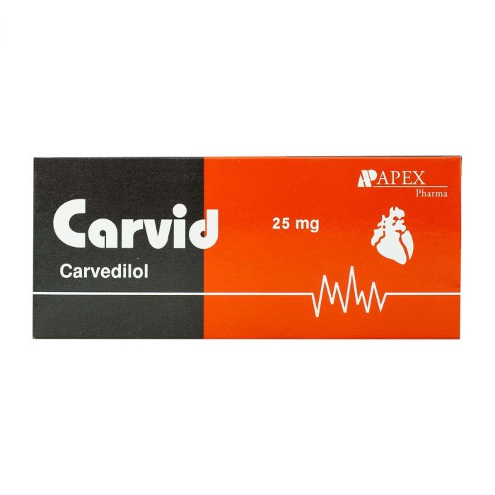 CARVID 25MG 20T