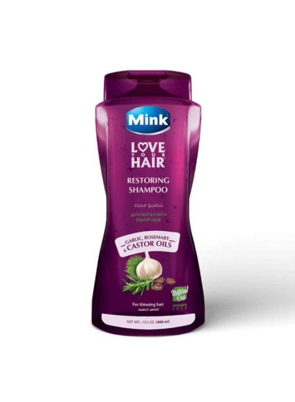 مينك شامبو 400مل ثوم و روزمارى