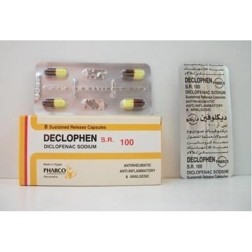 DECLOPHEN S.R. 100 8CAP.