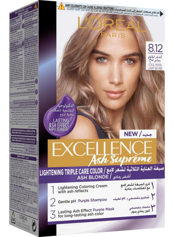 لوريال اكسلانس اشقر لؤلؤ رمادي فاتح8,12