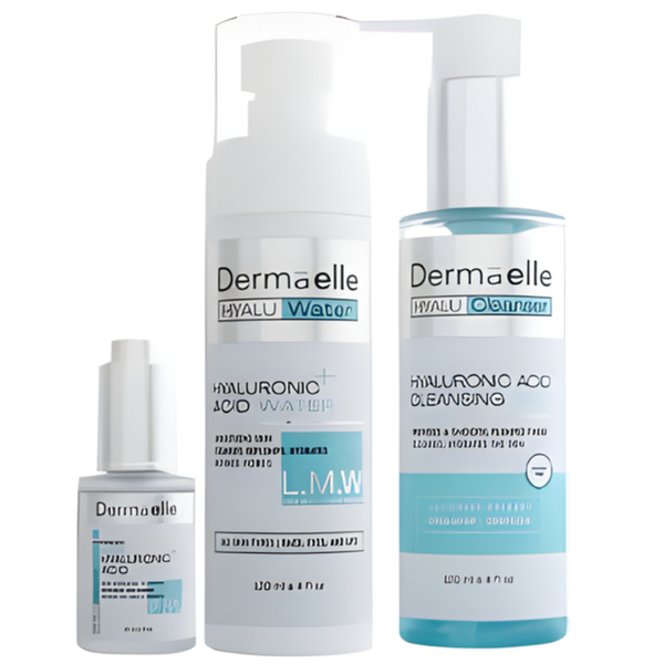 ديرما ايل غسول+ماء+سيرم هيالورنيك