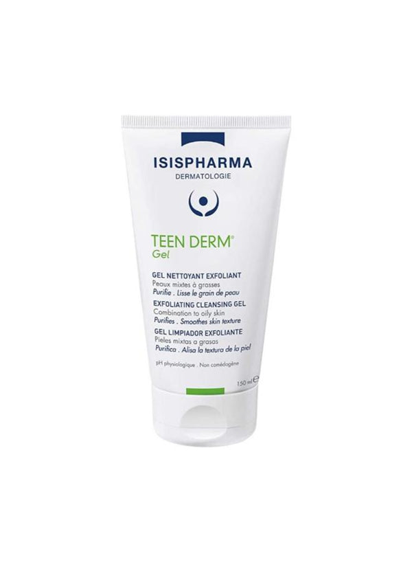 Isispharma Teen Derm Gel Nettoyant Exfoliant 150Ml Gel