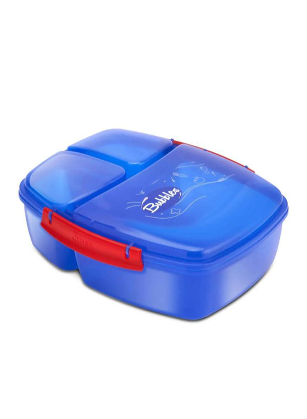 بابلز لانش بوكس ماجك+شوكه+معلقه لبنى